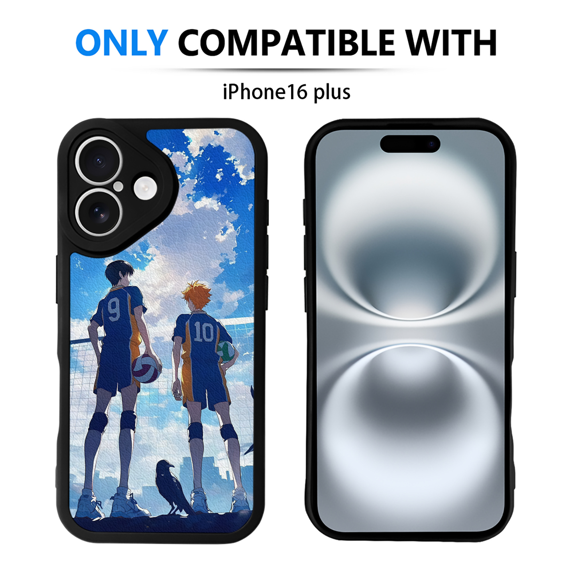 （画像用） ハイキュー!! Haikyu!! 【iPhone 16シリーズ対応】シリコンスマホケース（レザー調） 材質：シリコン